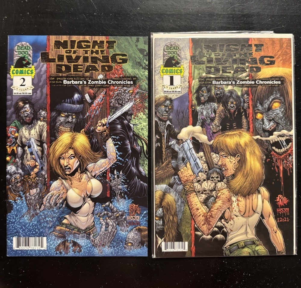 NIGHT OF THE LIVING DEAD BARBARA'S ZOMBIE CHRONICLES Vol 1 & 2 High Grade 2004