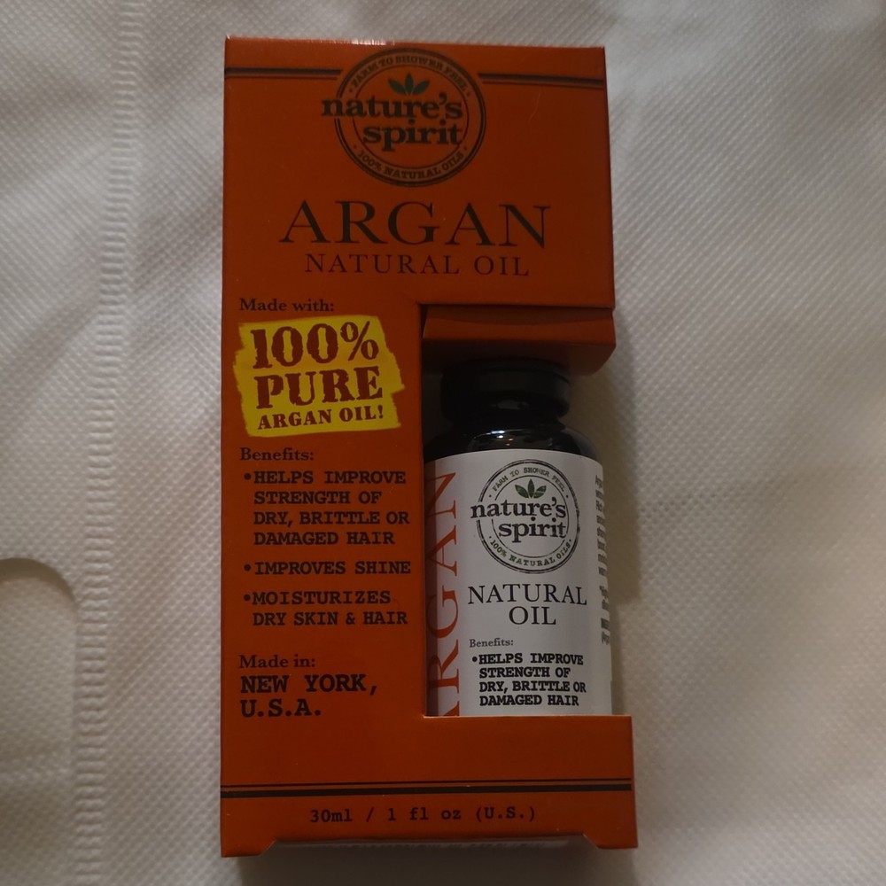 Nature's Spirit 100% Pure Argan Oil 30ml No Alcohol Petroleum Preservatives