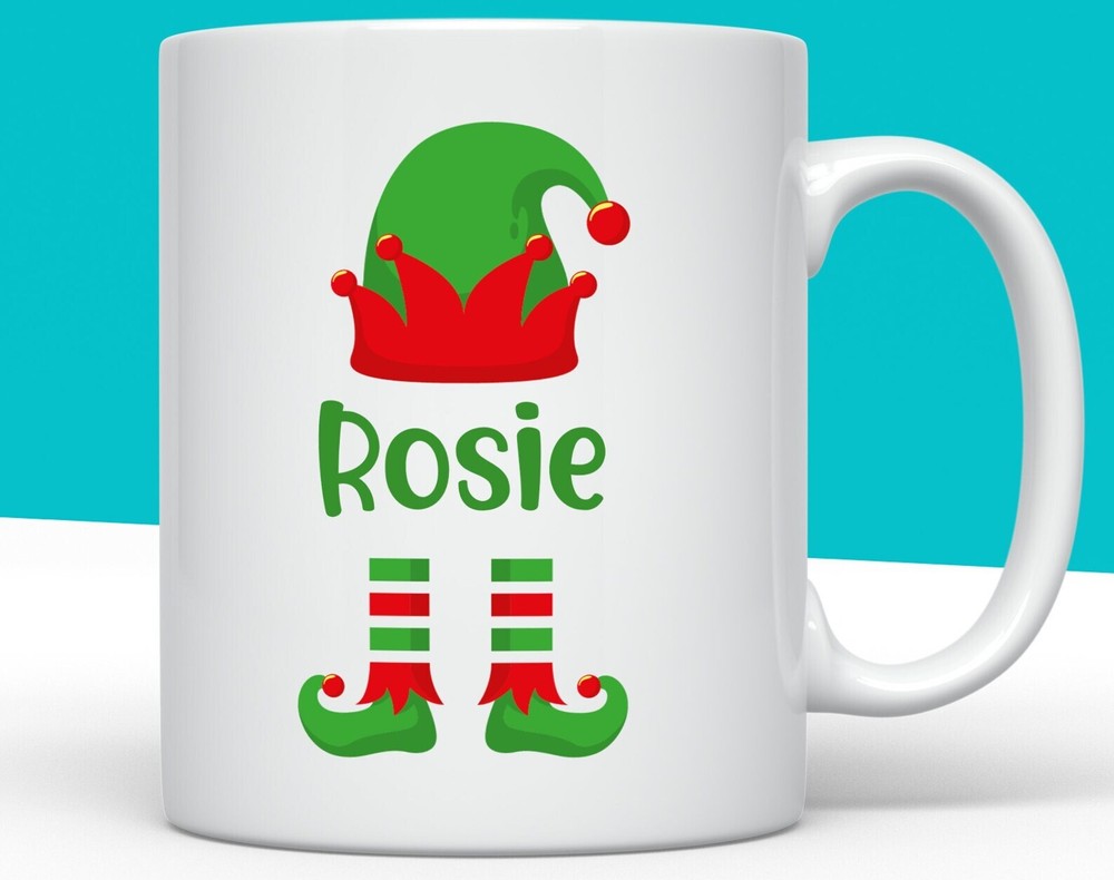 Christmas Elf Mug Personalised Elf Mug Stocking Filler Christmas Movie Mug