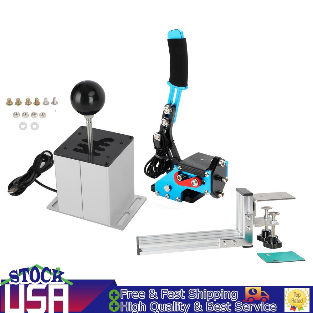 USB Handbrake with L Clip and 6+R H Shifter for Logitech G25 G27 Steering YM
