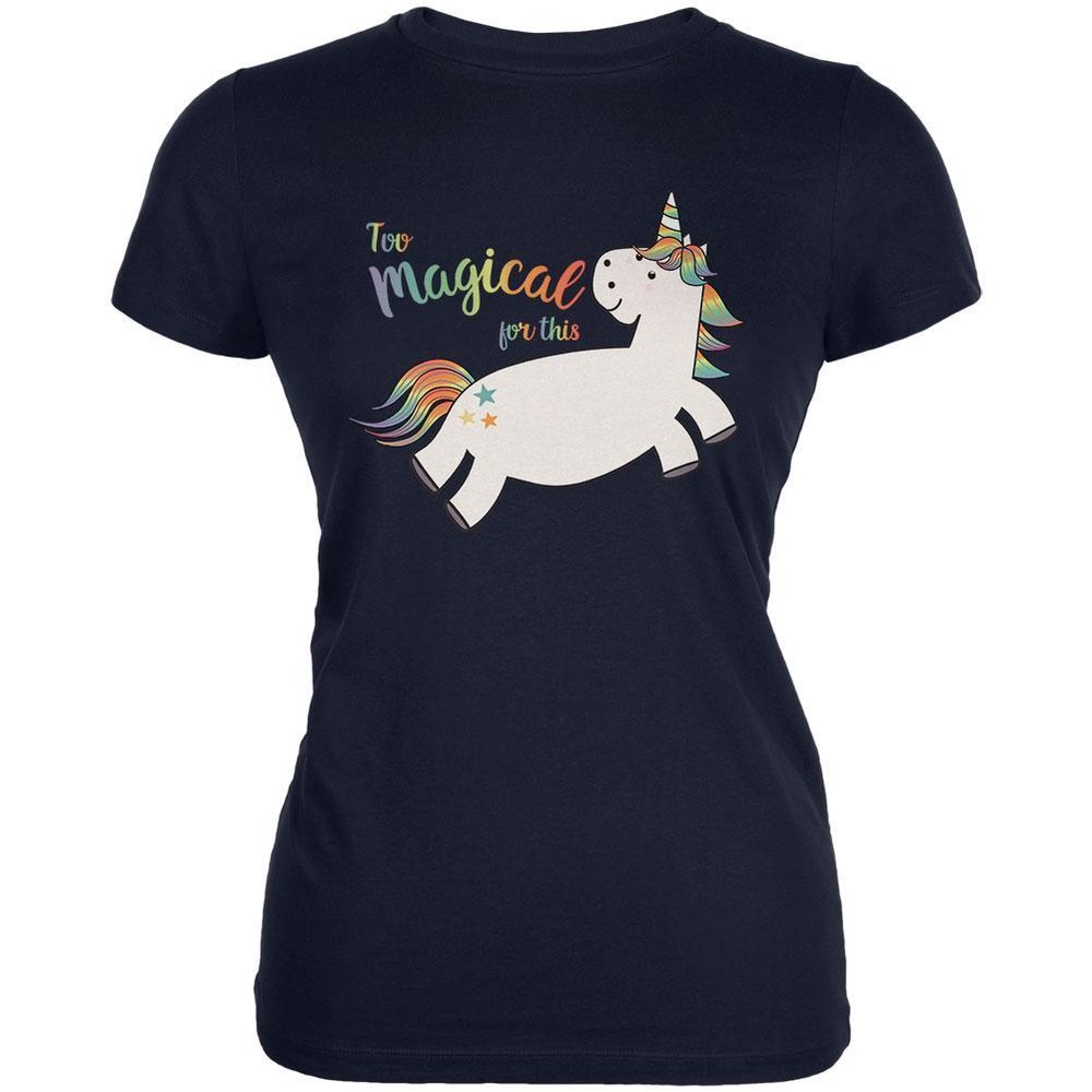 Back To School Too Magical For This Unicorn Juniors Soft T Shirt-image