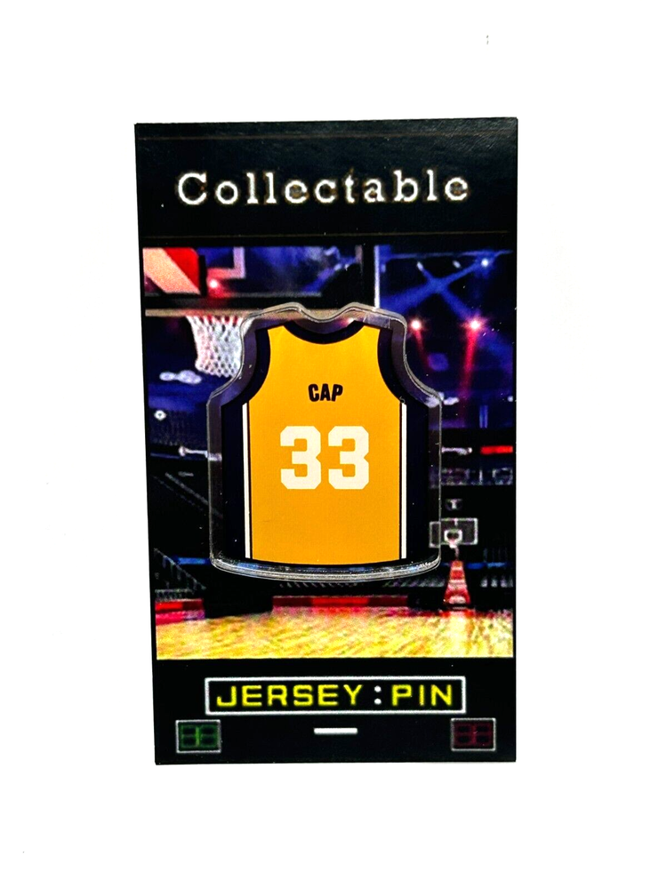 Vintage Kareem Abdul-Jabbar Lakers Jersey Lapel Pin - Retro Nickname - Free Shipping