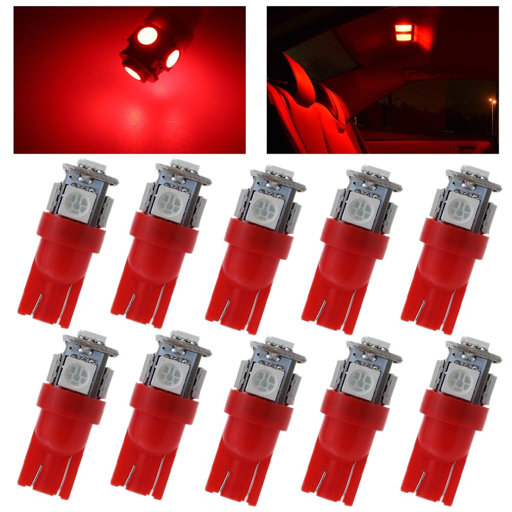 10 PCS T10 LED Light Bulb Kit, 5050 SMD Super Bright Car Interior Replacement