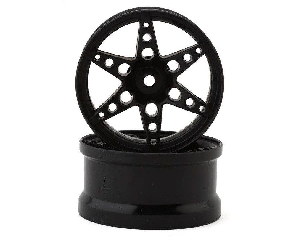 Sideways RC SRC R1 Multi-Spoke Nylon Drift Wheels (Black) (2)