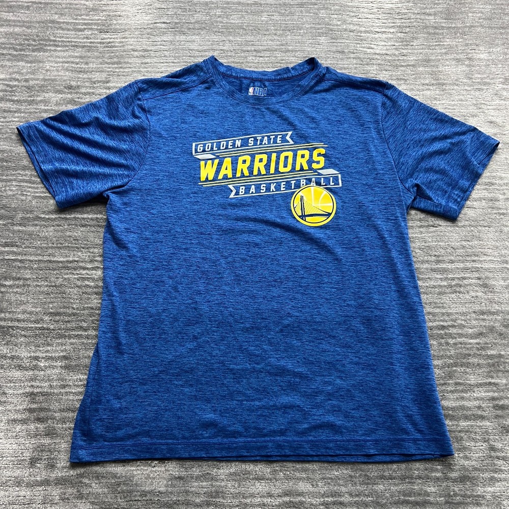 Golden State Warriors Shirt Size L Mens Champs Bay Area Basketball NBA Blue