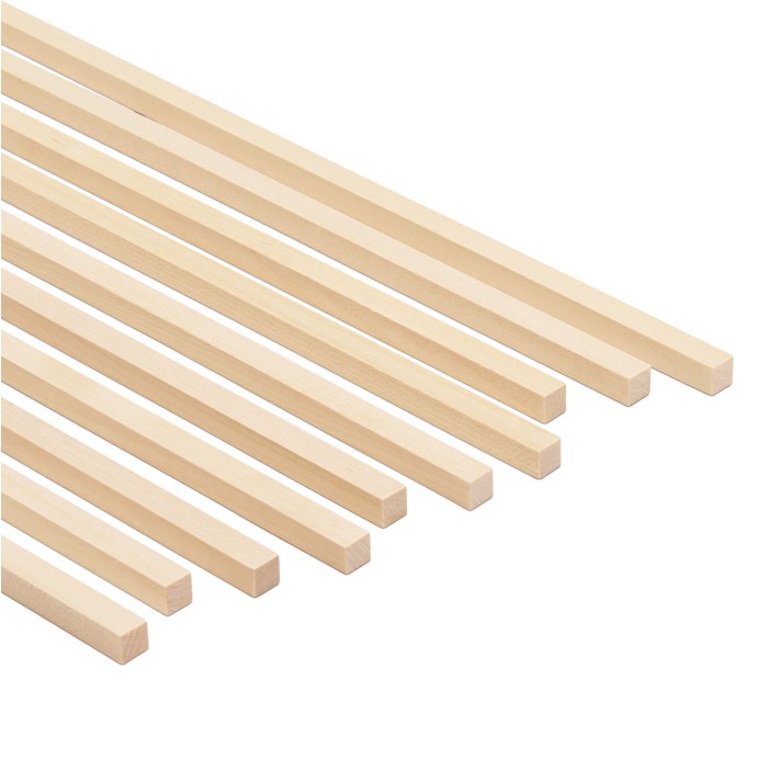 Wood Square Dowel Rods 5/16  x 36