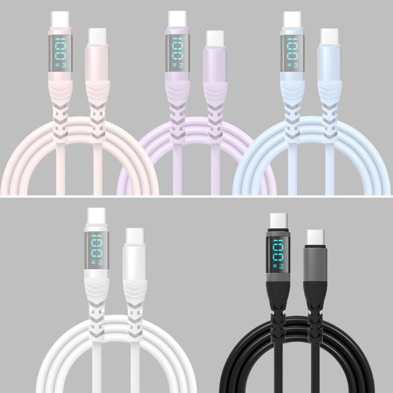 100W USB C to USB C Fast Charging Cable 5A for Phone Tablet  