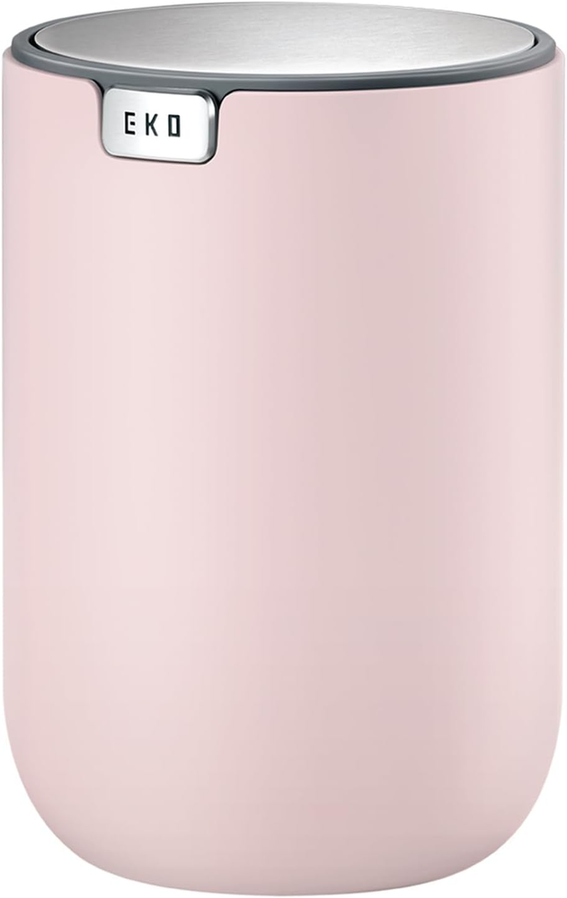 Mini Desk Trash Can with Swing Lid, 0.4 Gallon Round Wastebasket for Home,Office