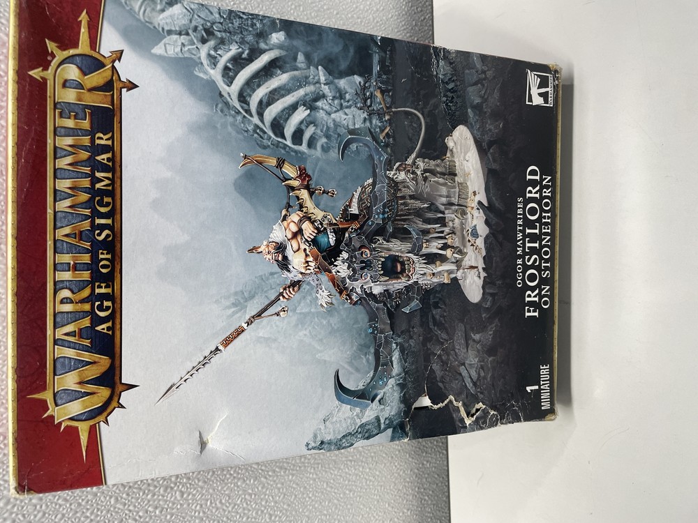 Games Workshop Warhammer Age OF Sigmar Ogor Mawtribes - Frostlord On Stonehorn