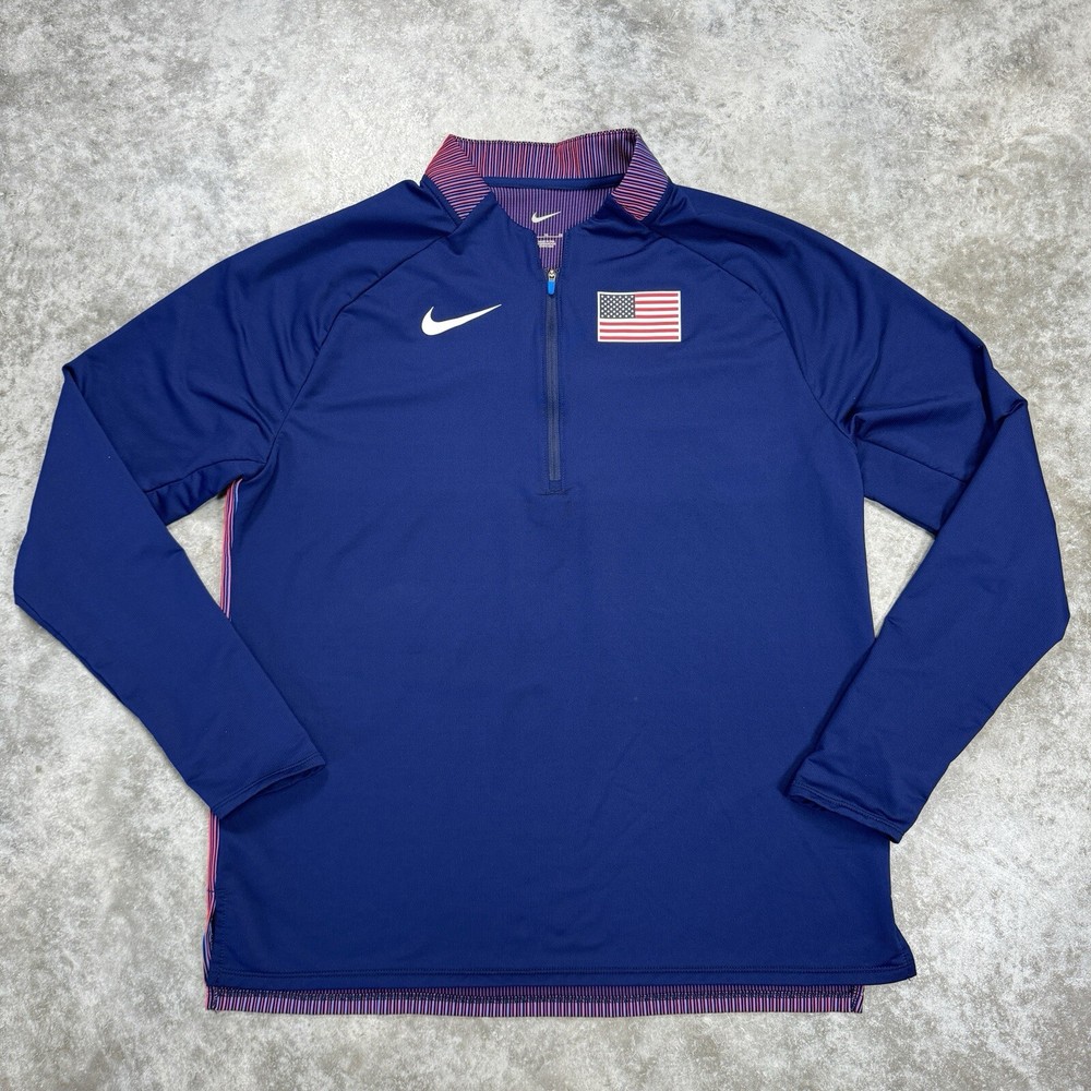 Nike USA Pro Elite Half Zip Jersey Sweatshirt XL 2021-2023