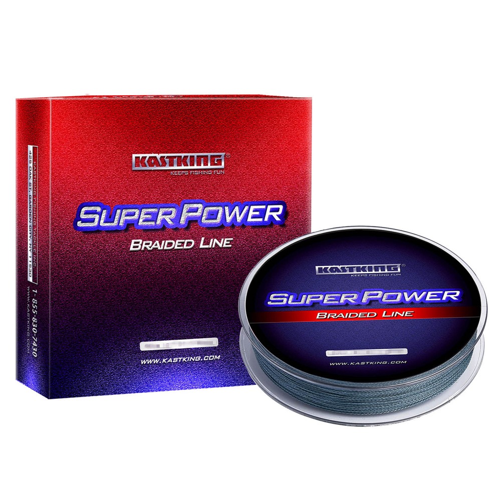 KastKing SuperPower Braided Fishing Line 150Yards 40LB Gray Fishing Line