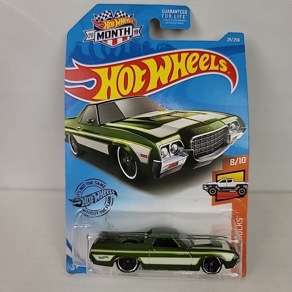 2019 Hot Wheels #29/250 HW Hot Trucks 8/10 '72 FORD RANCHERO - SHIPS IN BOX  T18