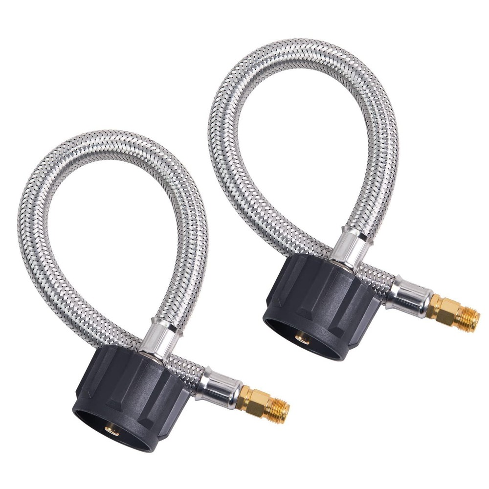 12 Inch RV Propane Hose for Camper, RV Propane Pigtail Hose for 2 Stage Auto-...