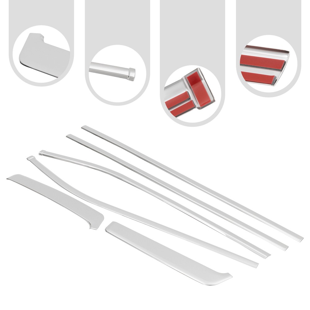 Door Window Sill Molding Panel Trim For Toyota Tundra 2022-2024 Left+Right Side