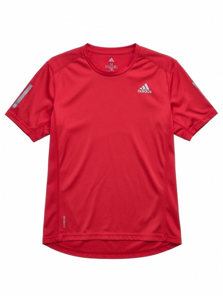adidas AEROREADY Men's Red Breathable Short Sleeve Running T-Shirt Size M
