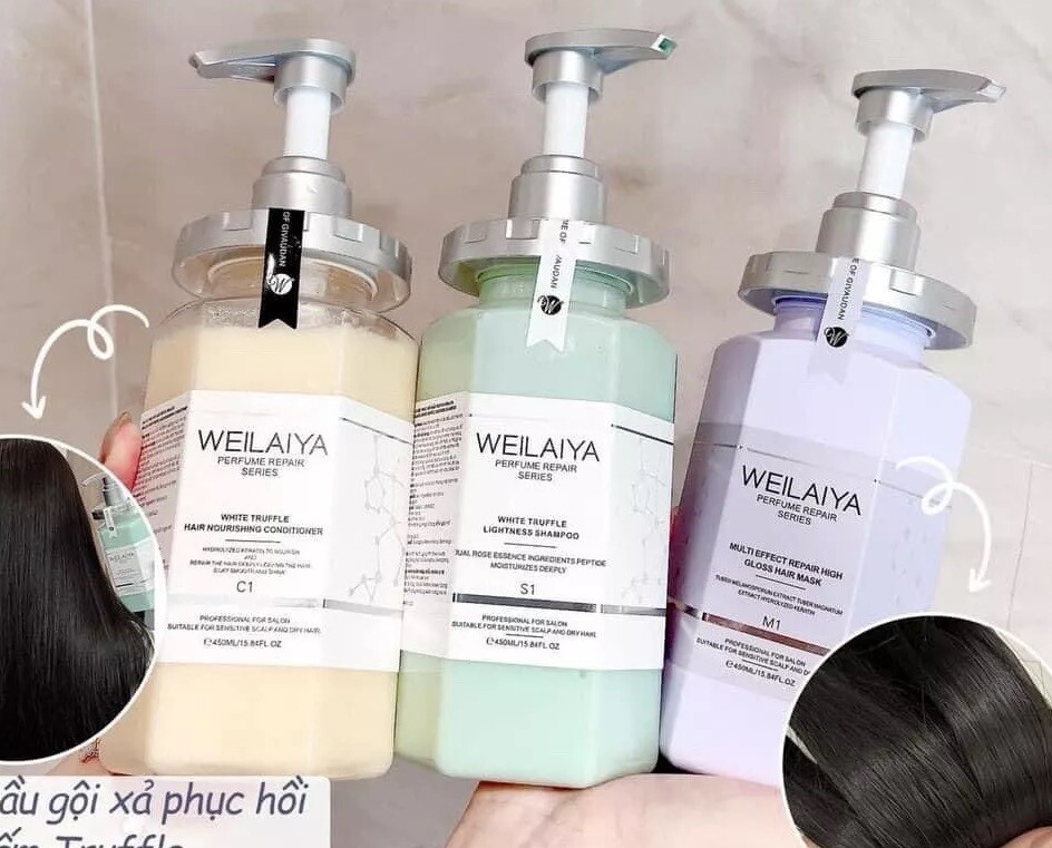 Weilaiya Truffle Hair Care Set with Shampoo Conditioner Hair Mask