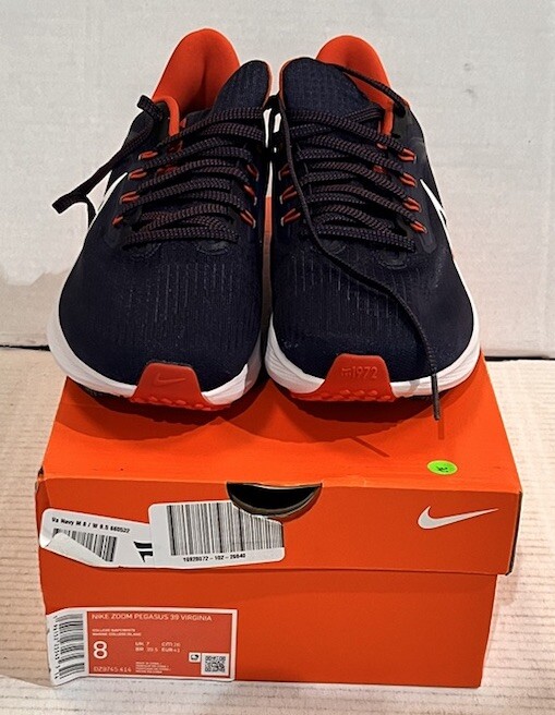Nike Air Zoom Pegasus 39 Virginia Cavaliers NCAA Size 8 Running Shoes