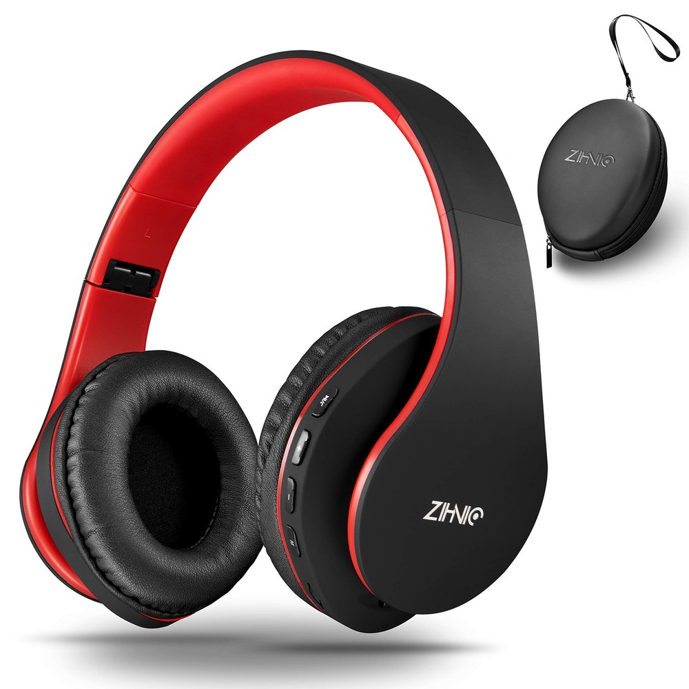 Foldable Over-Ear Bluetooth Headphones with Mic Wireless and Wired Stereo Headset