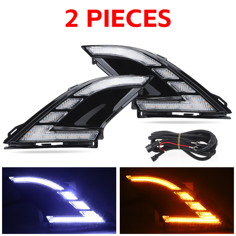 Front Bumper Fog Lights LED Assembly For Honda Accord 2023-2024 Signal Lamp