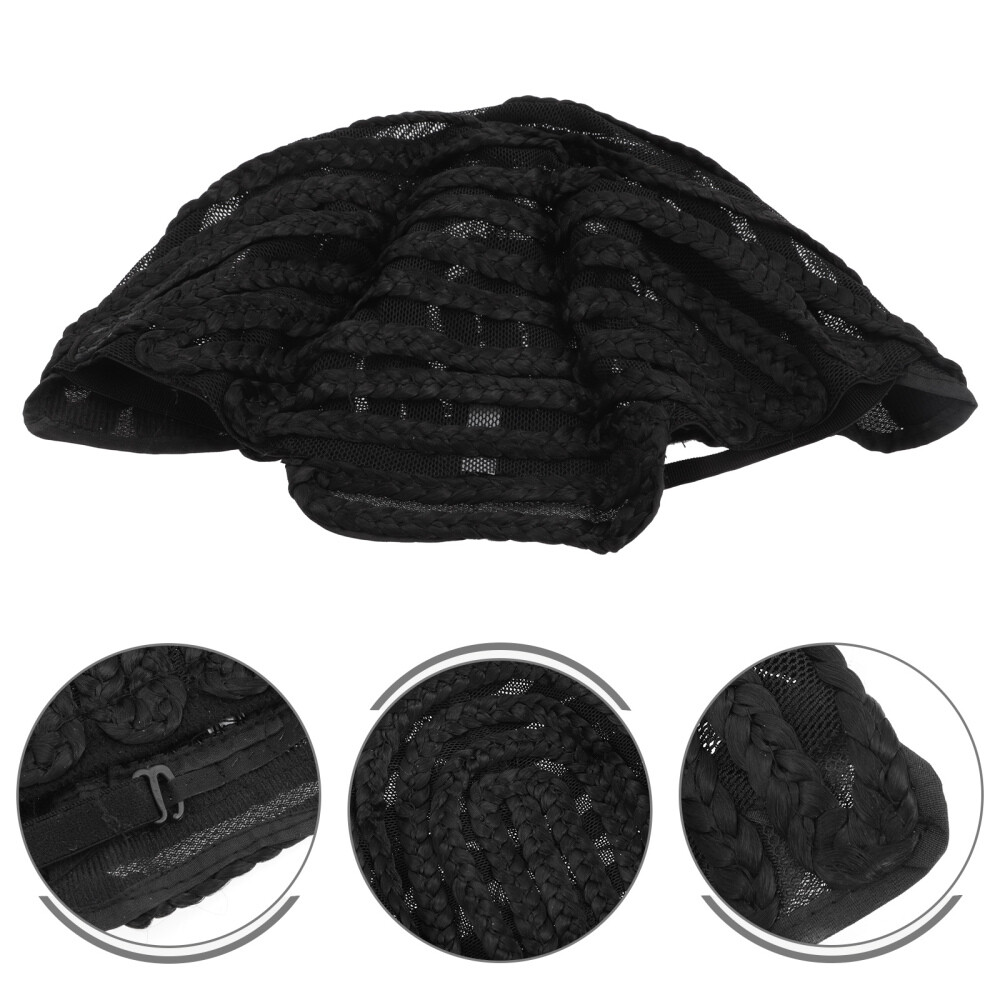 Crochet Hair Net Cap for Wig Braids Shower Bonnet Men Women