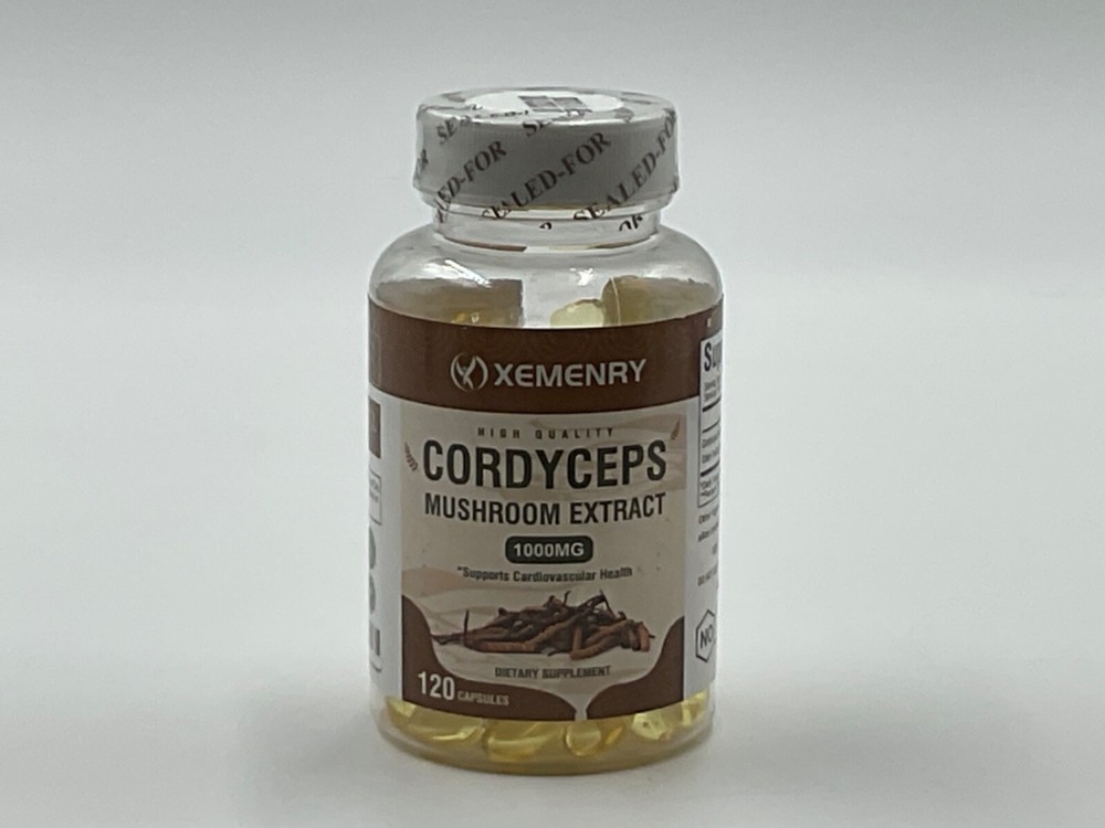 Cordyceps Mushroom Extract 1000mg for Energy Endurance Heart Health Exp 11/25  