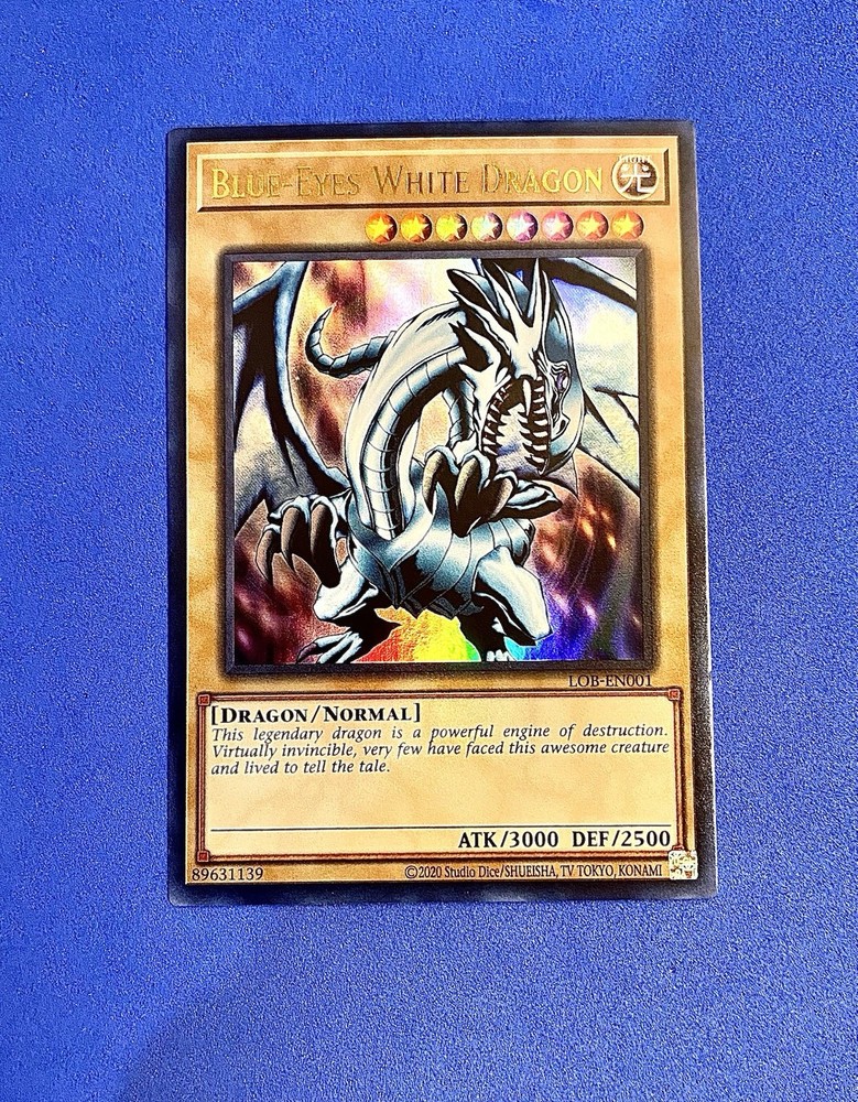 Blue-Eyes White Dragon LOB-EN001 25th Anniv Ultra Rare NM Yugioh Card