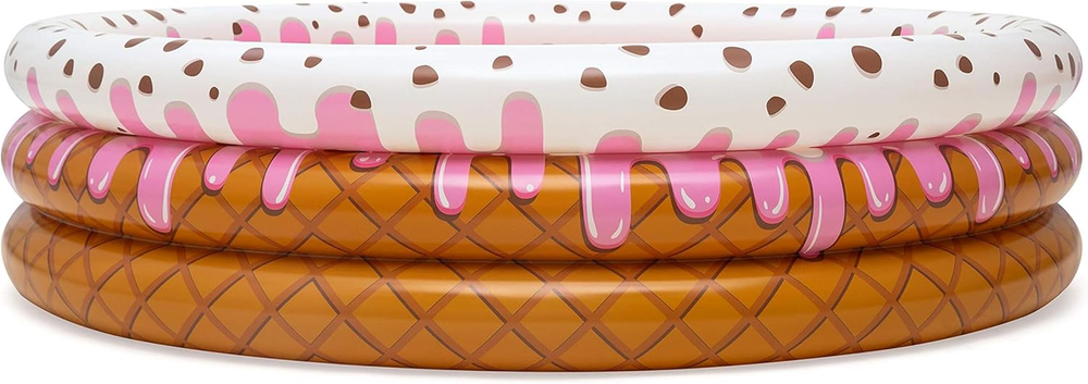 Inflatable Pool Sundae Funday Ice Cream Printed Kids Outdoor Fun