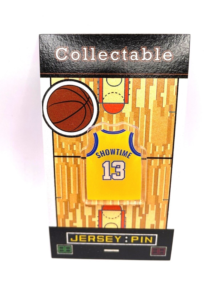 Los Angeles Lakers Wilt Chamberlain lapel pin Showtime collectible  