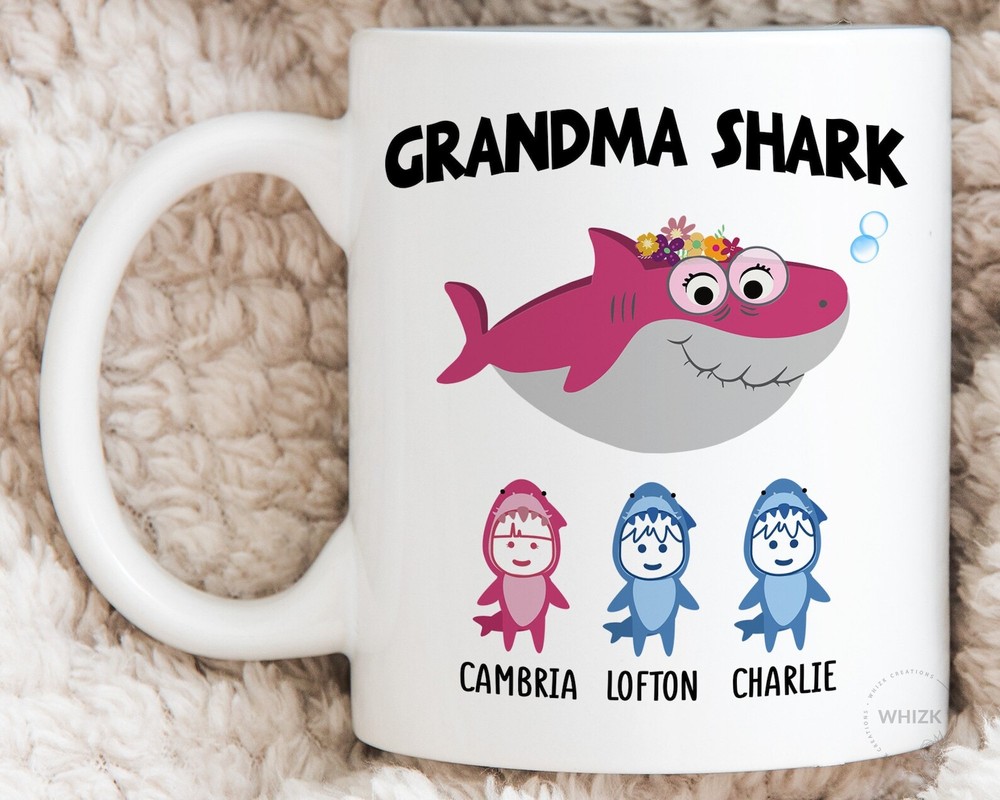 Au Grandma Gift For Grandma Shark Mug Best Grandma Mug For Grandma Coffee Mug