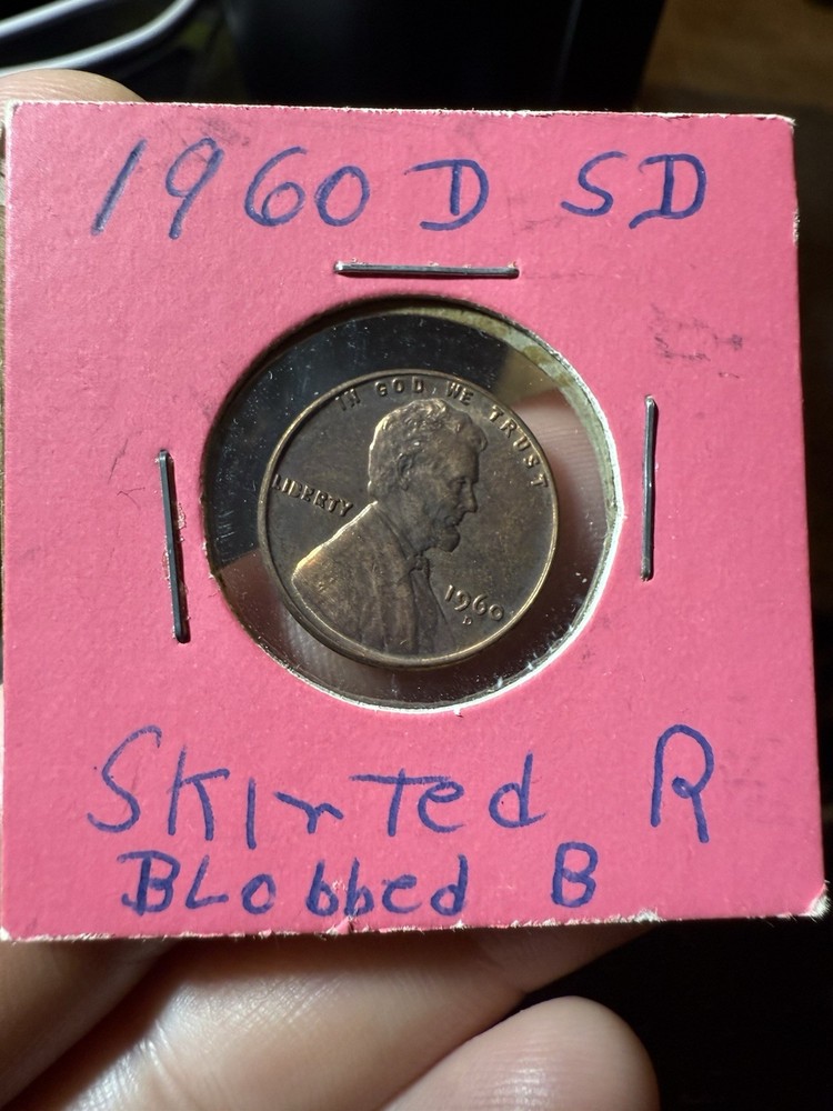 1960-D Lincoln Memorial Penny Small Date Error Coin