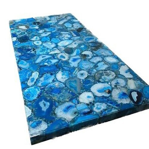 Natural Blue Agate Coffee & Dining Slab Top – Cyber Monday Deal  -image