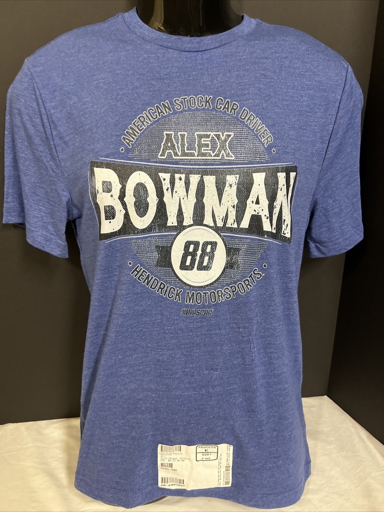 Fanatics Branded Black Alex Bowman Nascar Motorsports T-Shirt Sz Medium