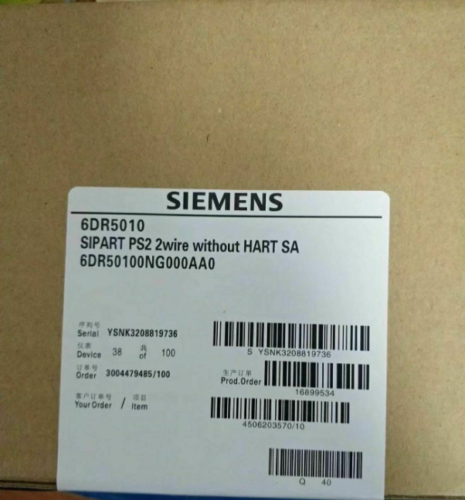 Siemens 6DR5010-0NG00-0AA0 6DR5 010-0NG00-0AA0 Positioner 6DR50100NG000AA0 GQ2