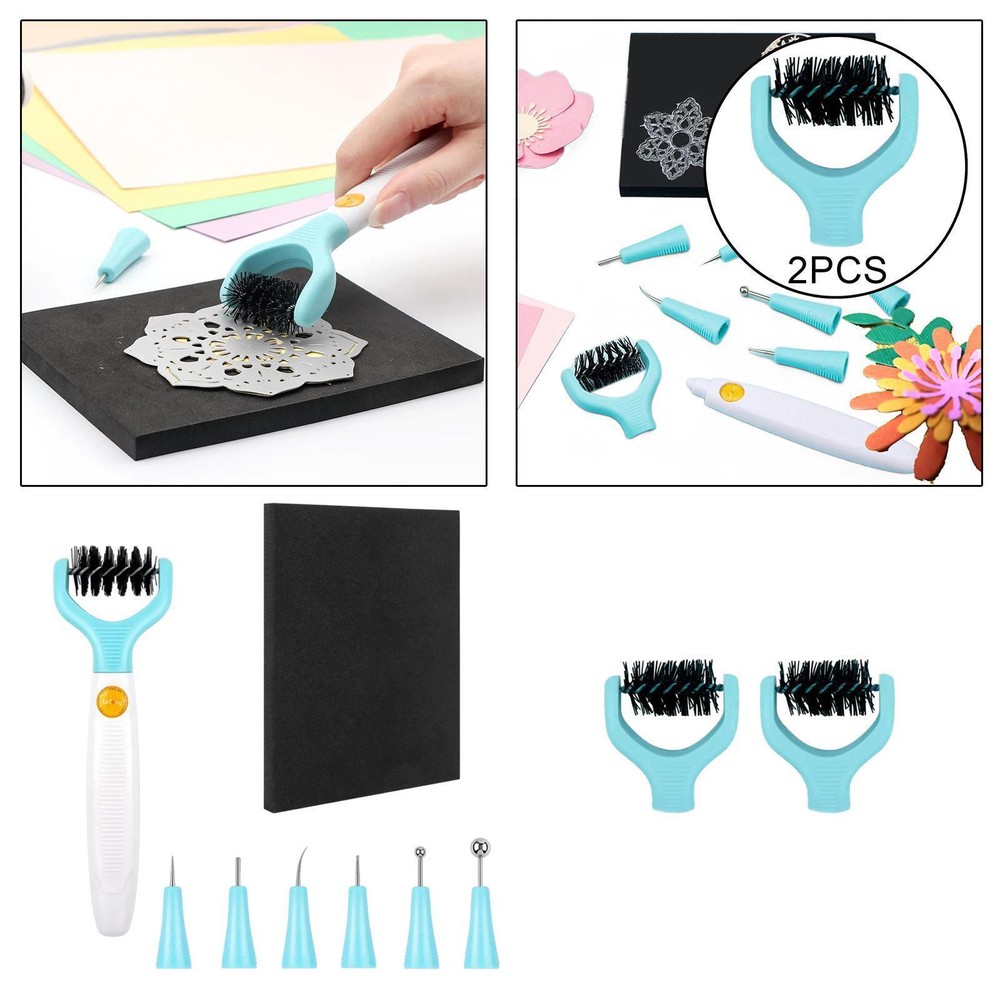 Die Brush Easy Carrying Paper Sculpture Tool Kits for Embossing Scrapbooking