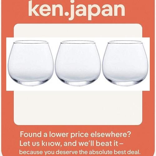 Toyo Sasaki 00095-JAN-W Casual Wine Tumbler Glass for Father's Day