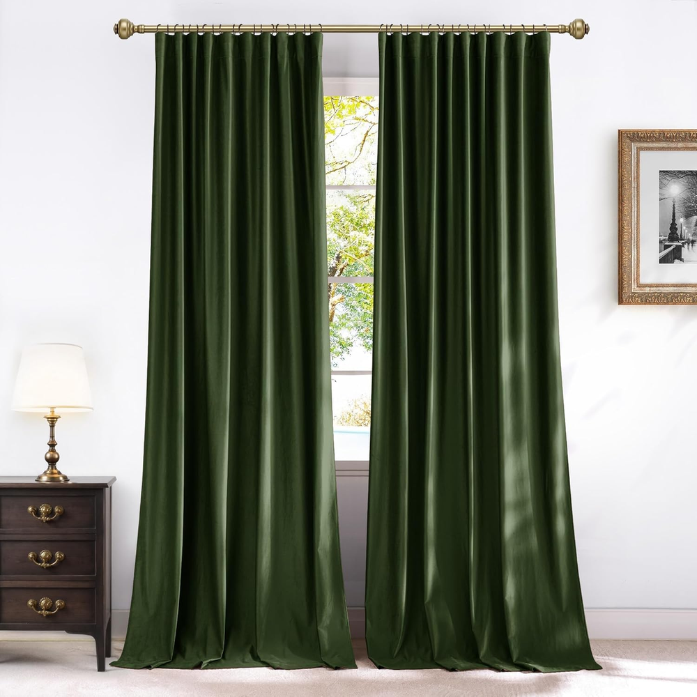 Velvet Curtains 84 Inch Long, Thermal Room 52
