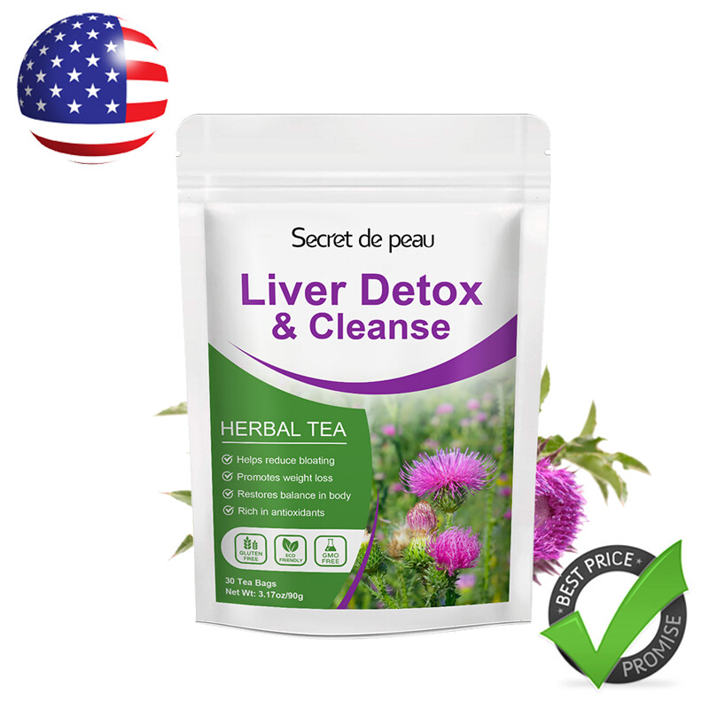 Liver Detox & Cleansing Herbal Tea Liver Support For Lung Health 30 Day Tea Bags