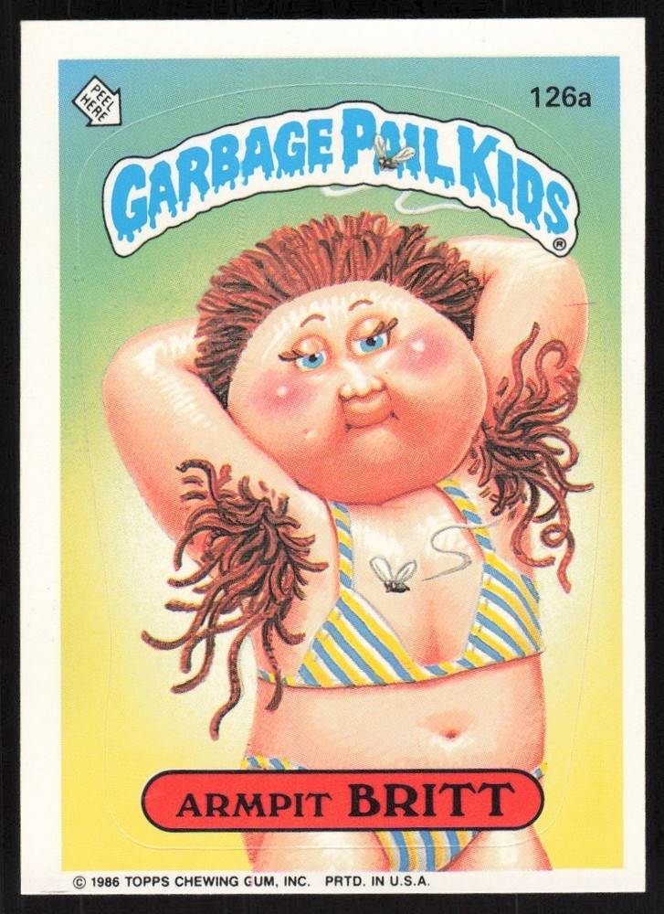 1986 Garbage Pail Kids Topps Sticker Cards