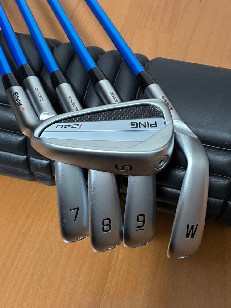 PING i 240 Ironset 6-9 W 5p RH Orange dot ALTA JCB Blue graphite Flex SR used
