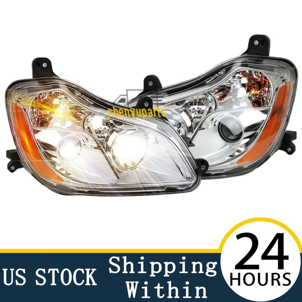 Kenworth T680 Headlights Pair for 2013-2021 Models Driver & Passenger Side