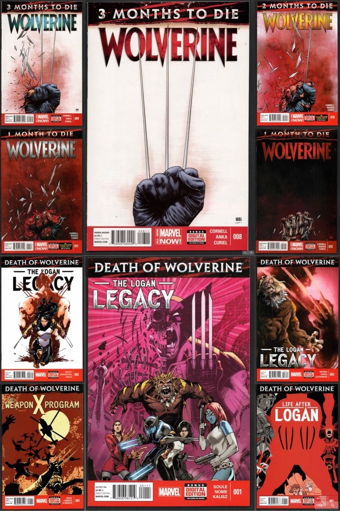 Wolverine #8-12 (2014) + The Logan Legacy #1-3 & Life After Logan Weapon X Prog
