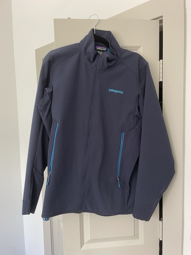 Patagonia Dirt Craft Full Zip Jacket Mens Medium Navy Blue Excellent Condition  