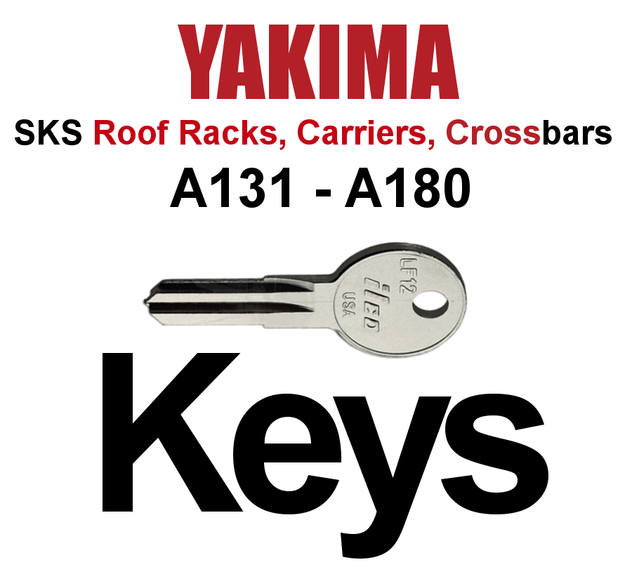 YAKIMA SKS Roof Rack Keys Code Series A131-A180 Replacement