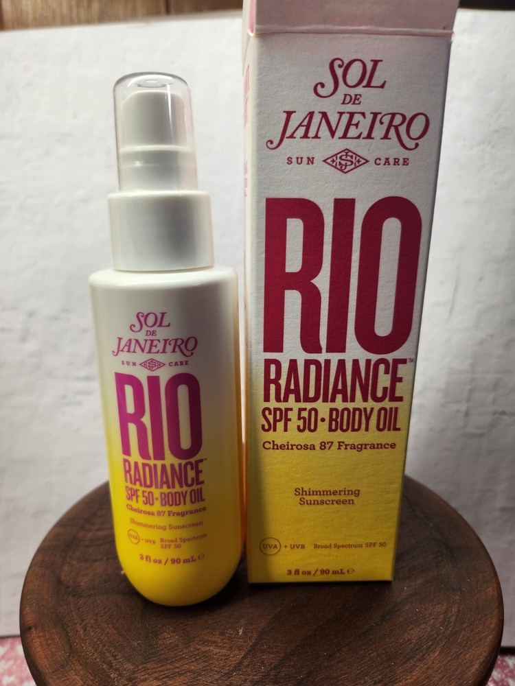 Sol de Janeiro Rio Radiance SPF 50 Shimmer Sunscreen Body Oil Cheirosa 87 3oz