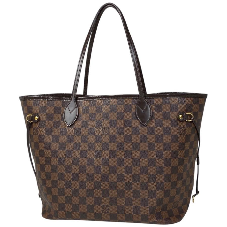 Louis Vuitton Damier Brown Neverfull MM Tote Bag N51105 Pre-Owned
