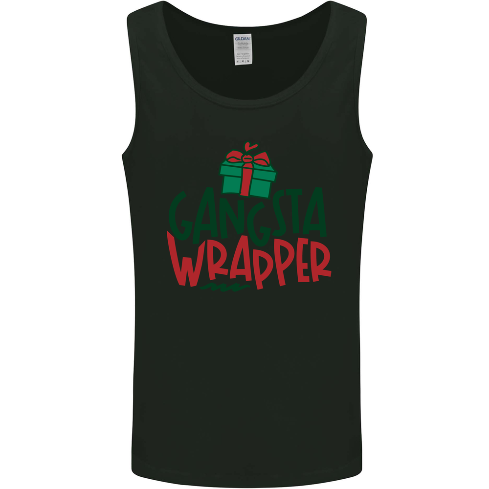 Gangsta Wrapper Funny Christmas Present Mens Vest Tank Top