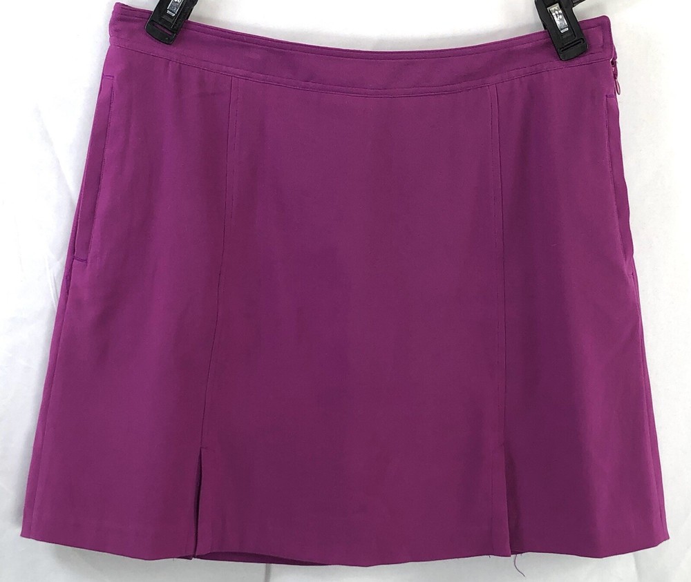 Clover Bobby Jones Purple 33in Waist Pleated Skort with Pockets for Golf Tennis