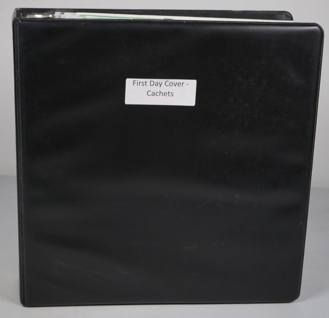 US 1990s-2000s PUGH HAND PAINTED COLLECTION OF 32 JUMBO FDCs STORED IN ALBUM