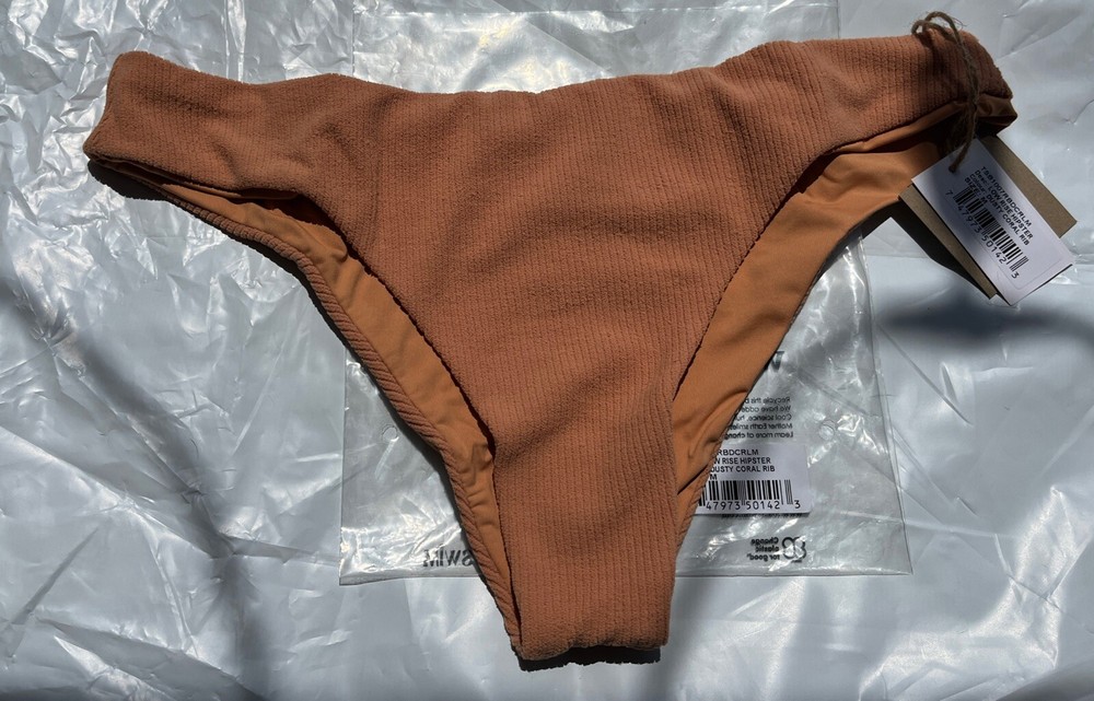 Toast Swim Signature Low Rise Hipster Bottom M Dusty Coral NWT