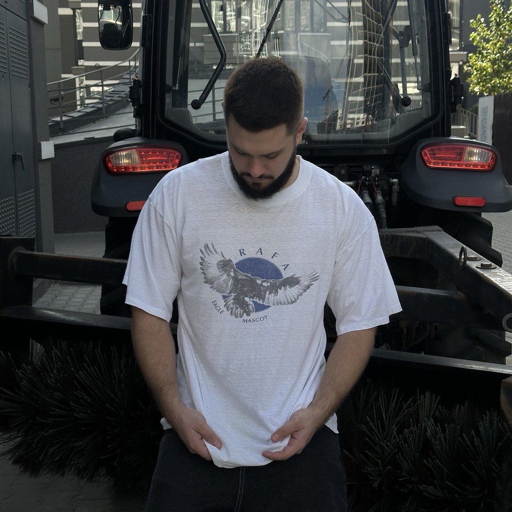 Vintage T-shirts Rafa USA Joke Y2K Japan Style 00s USA Humor Eagle Mascot Used